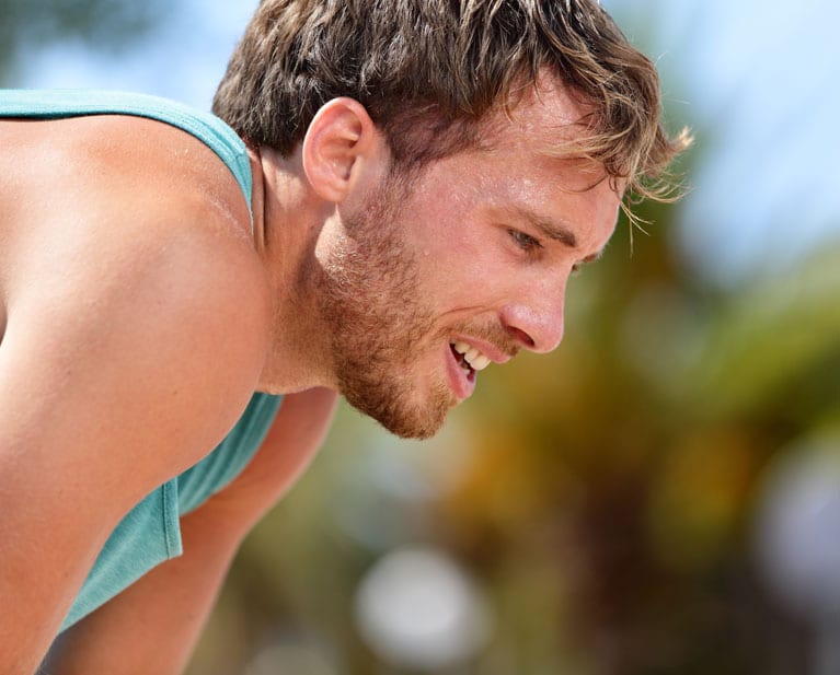 Fitness Workout Man In Pain Needs Physical Therapy